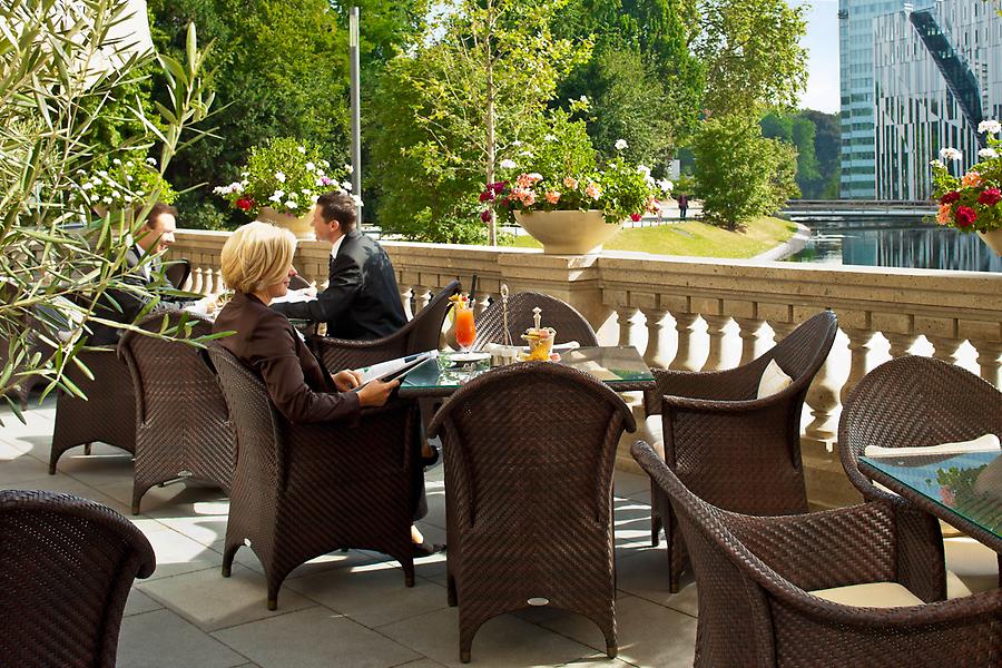 Ein Detail des Hotels Steigenberger Düsseldorf