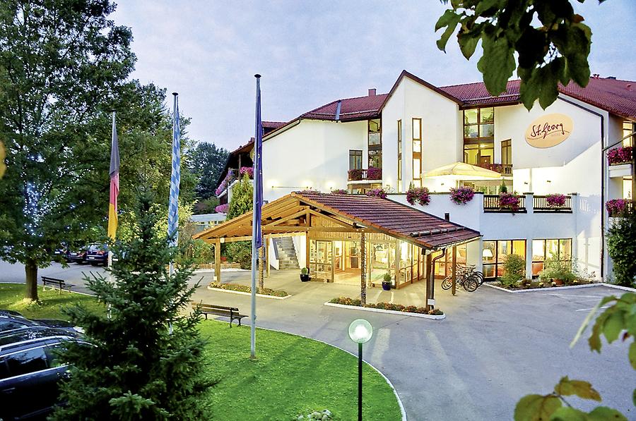 Bergchalets und Hotel St. Georg in Bayern